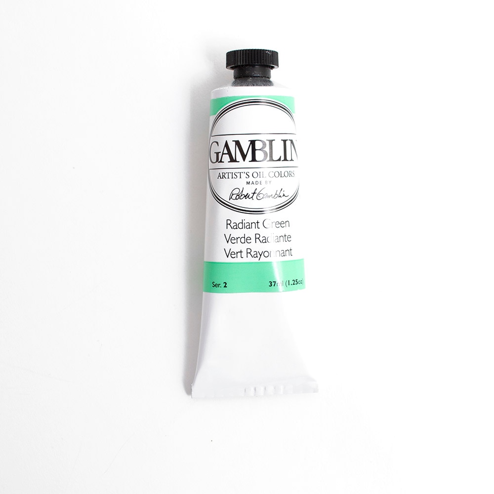 Gamblin, Oil, Art & School, Artist Grade, Paint, 37ml, 45670, Radiant Green